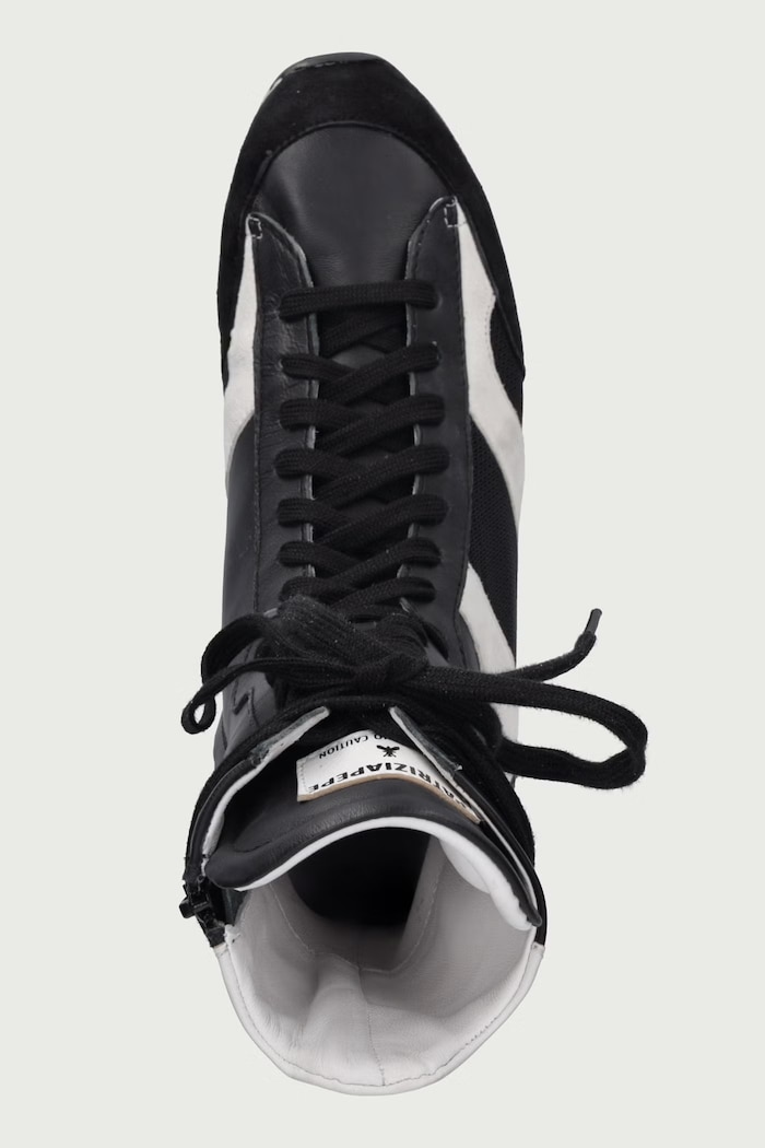 Sneakersy damskie skórzane Patrizia Pepe 8Y0033.V038.X2BD czarny