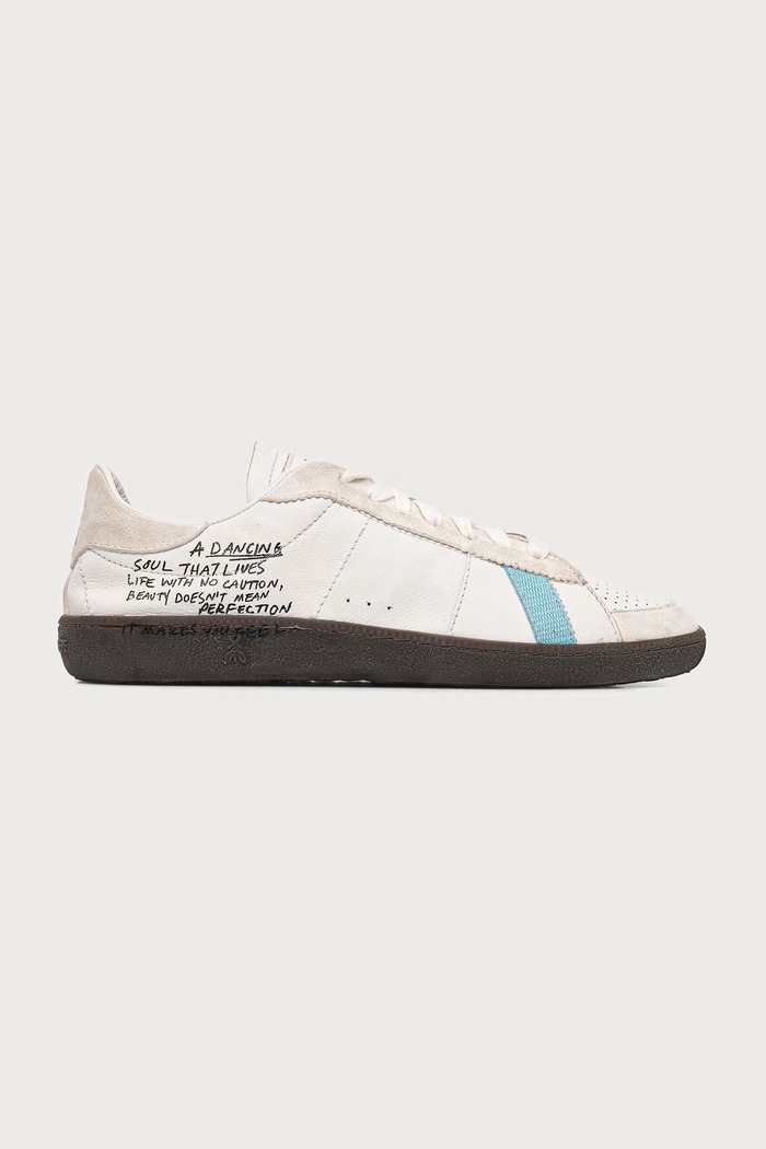 Patrizia Pepe sneakersy damskie skórzane 2Z0064.L150.FG96 biały AW26