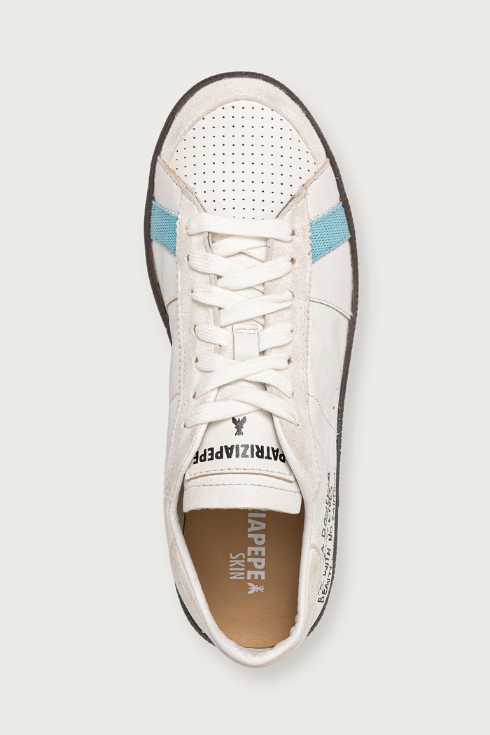 Patrizia Pepe sneakersy damskie skórzane biały 2Z0064.L150.FG96
