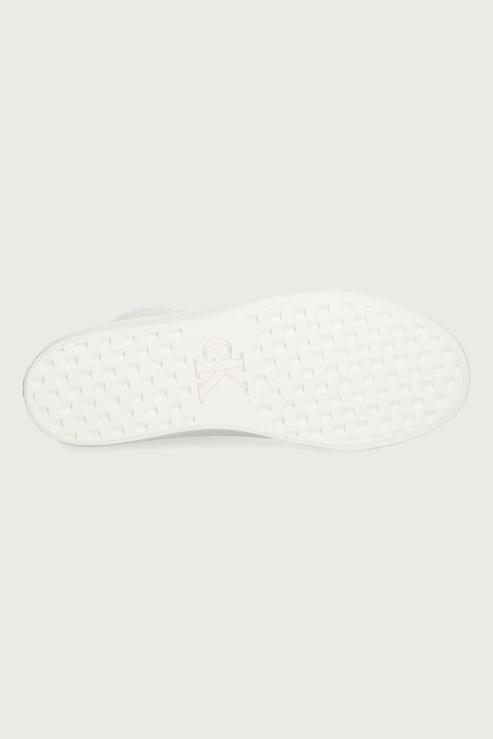VULC FLATF MID LACEUP LTH FUR trampki damskie Calvin Klein beżowy HW0HW03234YBJ