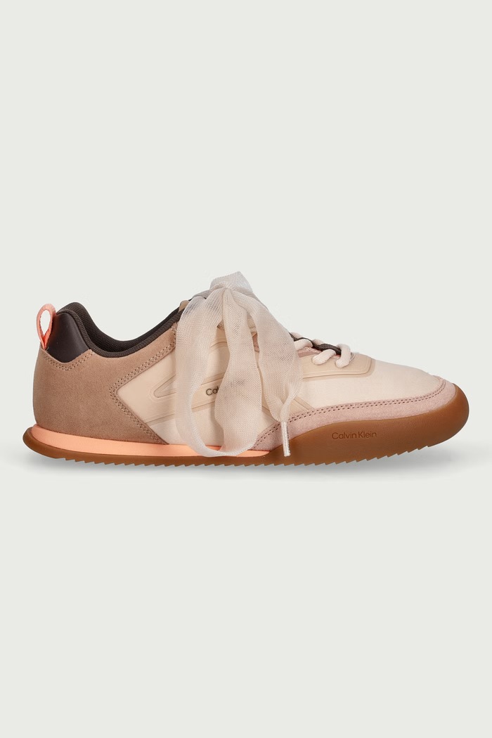 Calvin Klein LOW PRO RUN LU SUE JELLY LACES sneakers Γυναικεία HW0HW032470J9 μπεζ AW26