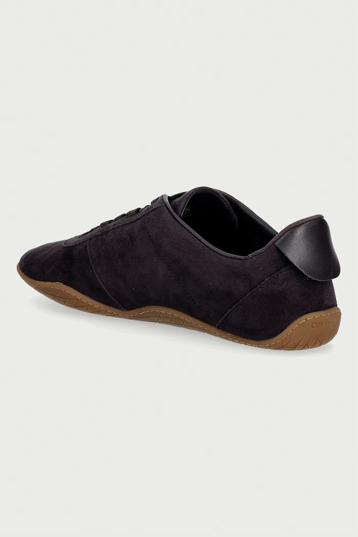 Obuwie Calvin Klein BALLET SNEAKER LACEUP LTH-SUE sneakersy damskie zamszowe HW0HW0326309Z fioletowy