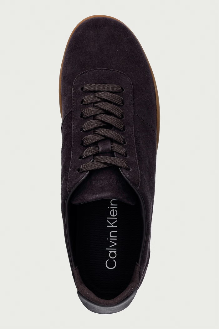 Calvin Klein BALLET SNEAKER LACEUP LTH-SUE sneakersy damskie zamszowe fioletowy HW0HW0326309Z