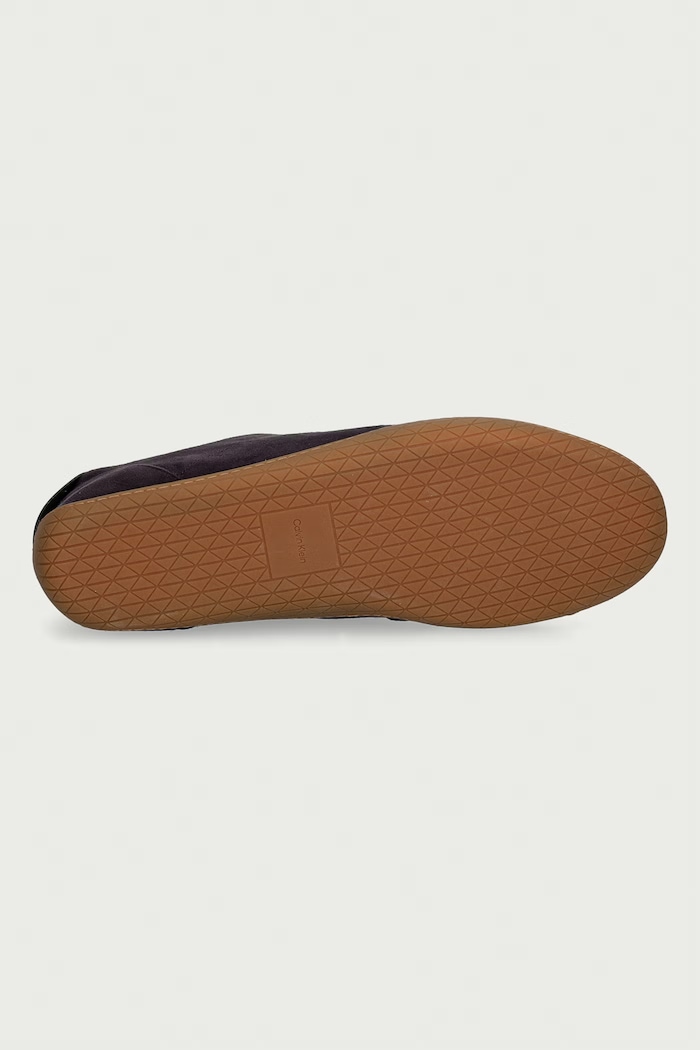 Calvin Klein BALLET SNEAKER LACEUP LTH-SUE sneakersy damskie zamszowe HW0HW0326309Z fioletowy