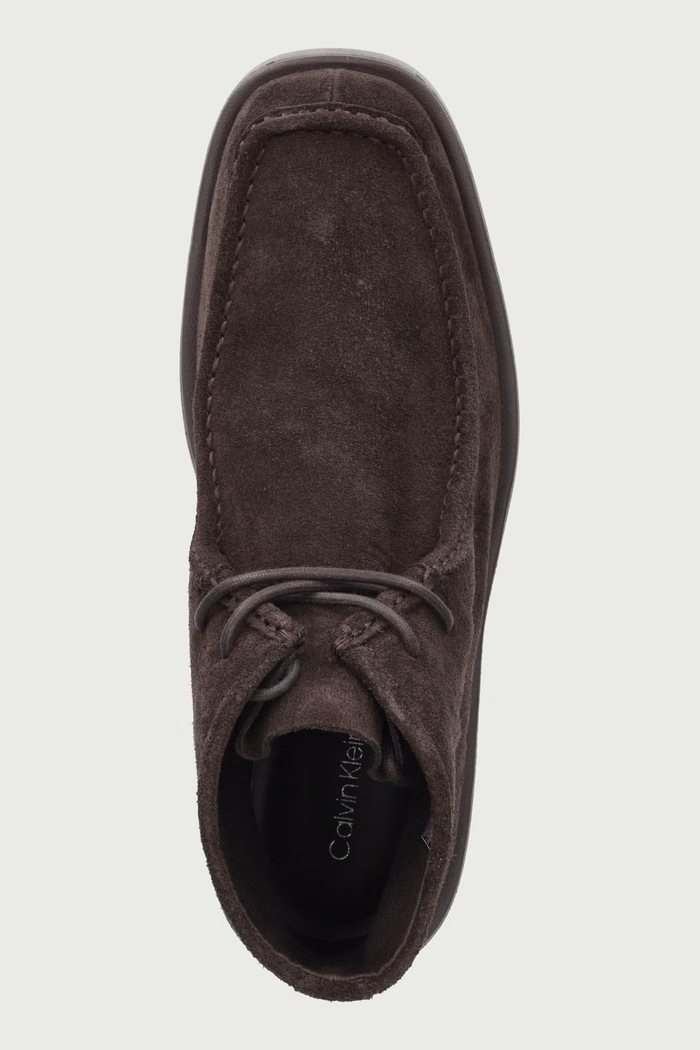 Боти с платформа дамски FLATF LACE UP APR CUT BOOT Calvin Klein HW0HW03273BAM кафяв