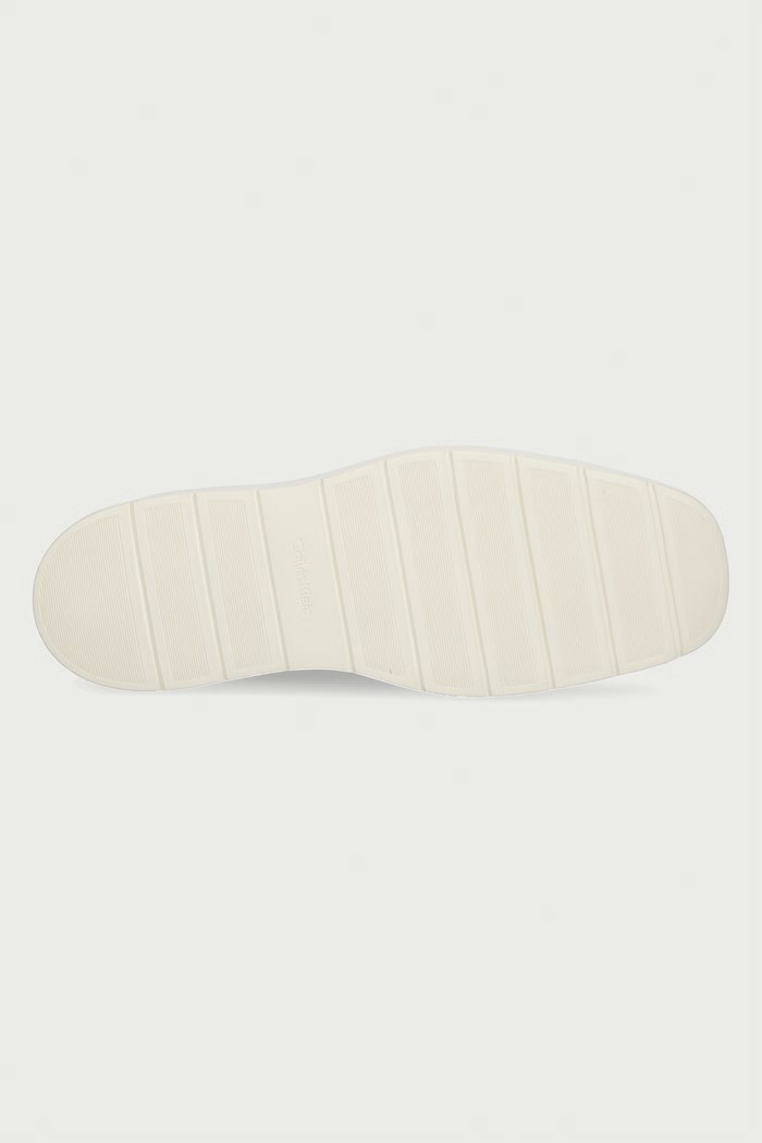 Čizme za muškarce od brušene kože FLATF LACE UP APR CUT BOOT Calvin Klein bež HW0HW03273063