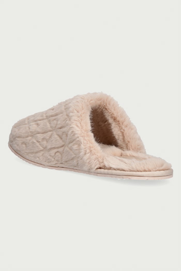 Obuća Calvin Klein Papuče za žene HOME SLIPPER FUR AOP HW0HW03218VIC bež
