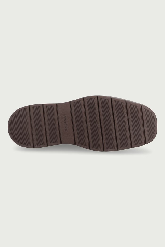 Členkové čižmy dámske semišové FLATFORM MID BOOT SUEDE WL Calvin Klein hnedá HW0HW03181BAM