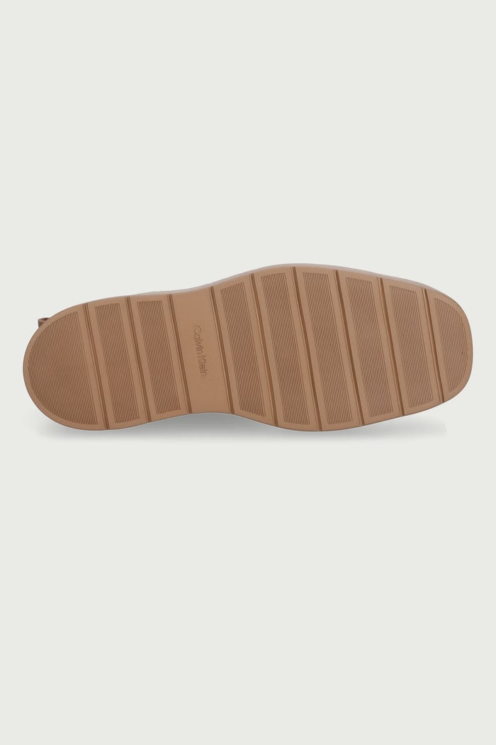 Боти с платформа дамски от велур FLATFORM MID BOOT SUEDE WL Calvin Klein бежов HW0HW03181A1B