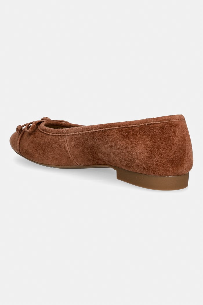Παπούτσια MICHAEL Michael Kors μπαλαρίνες σουέτ Piper Flex Ballet 40T6PIFP1S.230 καφέ