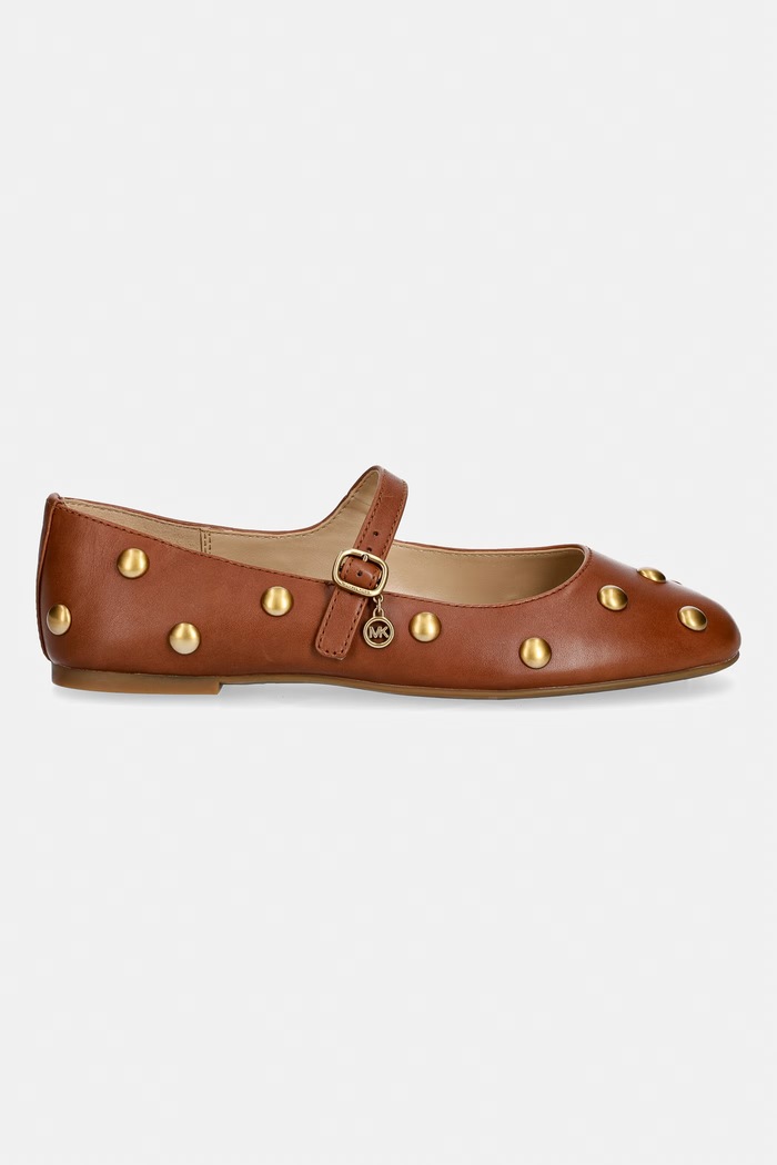 MICHAEL Michael Kors ballerine in pelle Nellie Flex Ballet 40T6NLFP2L.230 marrone AW26