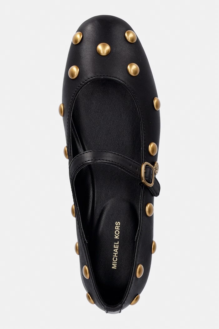 MICHAEL Michael Kors ballerine in pelle Nellie Flex Ballet nero 40T6NLFP2L.001