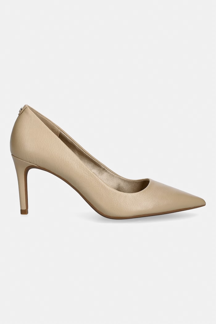MICHAEL Michael Kors szpilki skórzane Alina Flex Pump 40T6HNMP1L.156 beżowy AW26