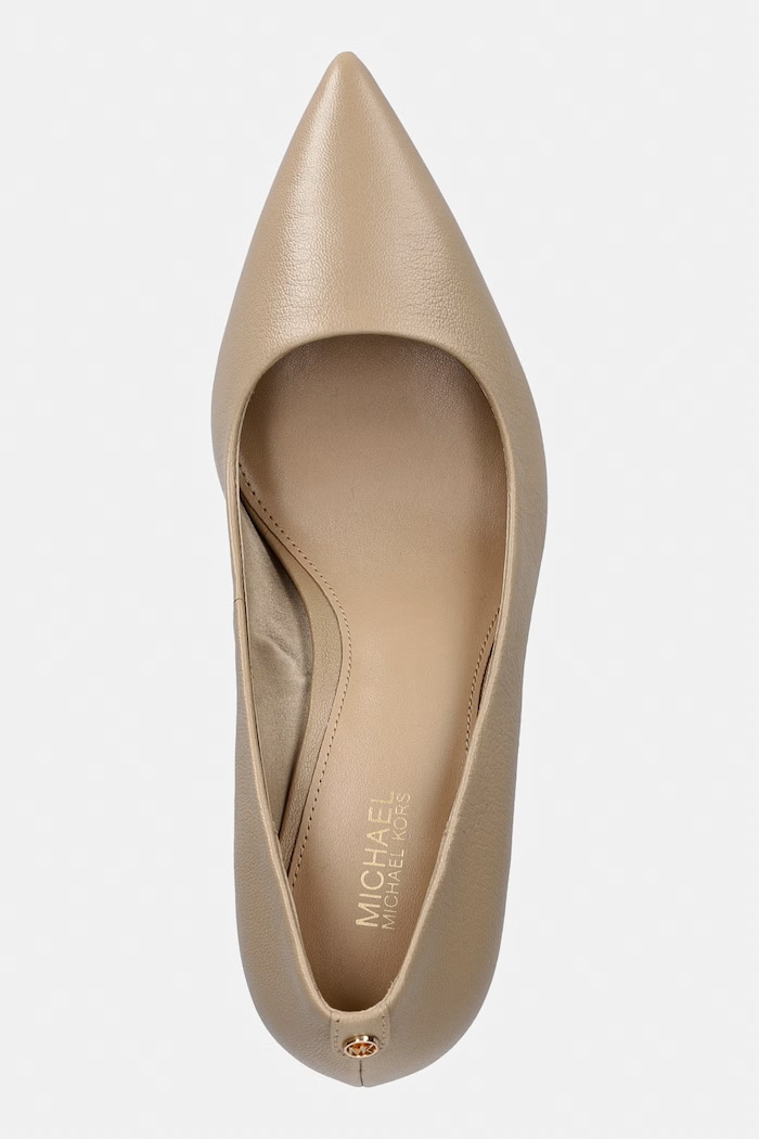 MICHAEL Michael Kors szpilki skórzane Alina Flex Pump beżowy 40T6HNMP1L.156