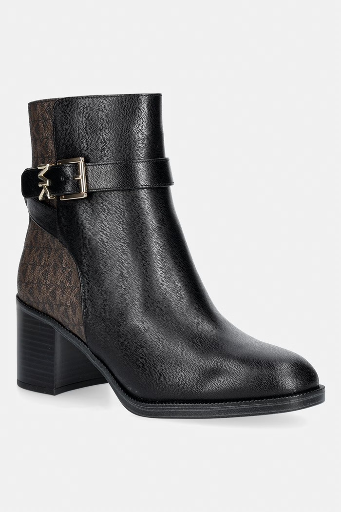 MICHAEL Michael Kors gležnarski čevlji z nizko peto ženski Rachel Heeled Bootie črna 40T6RCME6L.007