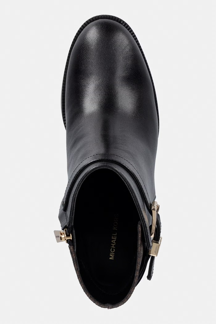 MICHAEL Michael Kors gležnarski čevlji z nizko peto ženski Rachel Heeled Bootie črna 40T6RCME6L.007