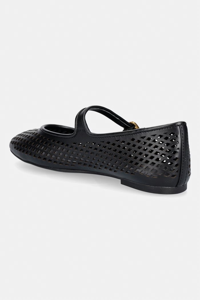 Obutev MICHAEL Michael Kors balerinke usnjene Nellie Flex Ballet 40T6NLFP3L.001 črna