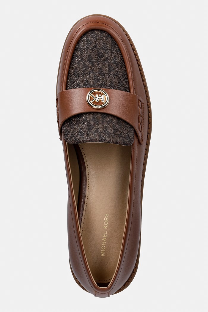 MICHAEL Michael Kors mokasinke za žene Jaelyn Lug Loafer smeđa 40T6JLFP2L.227