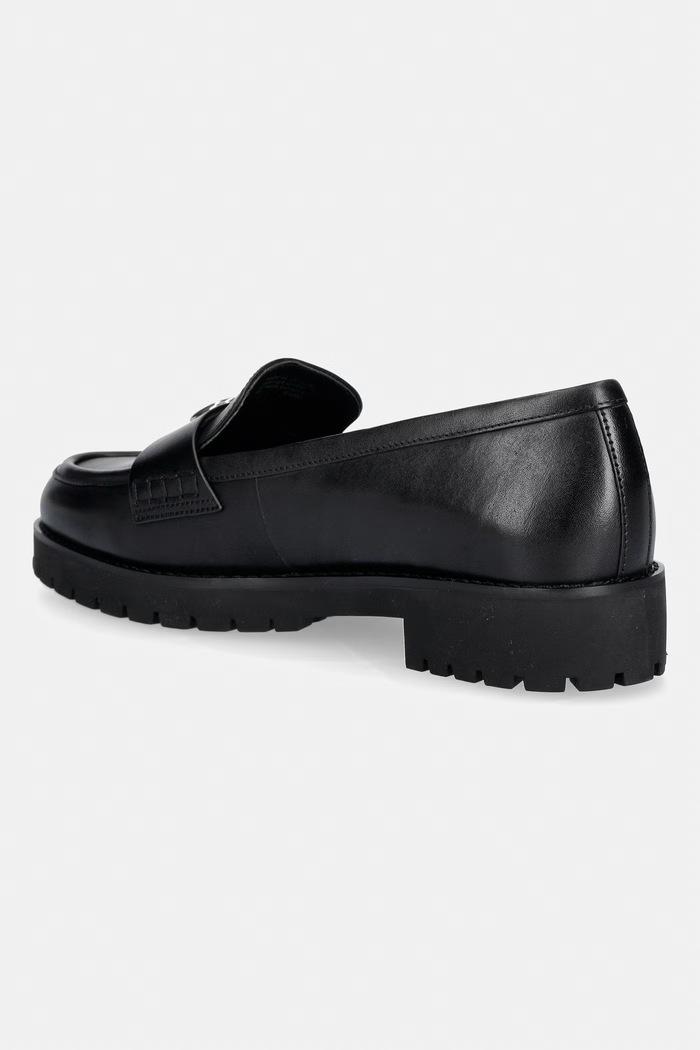 Obutev MICHAEL Michael Kors loaferji ženski usnjeni Jaelyn Lug Loafer 40T6JLFP1L.001 črna