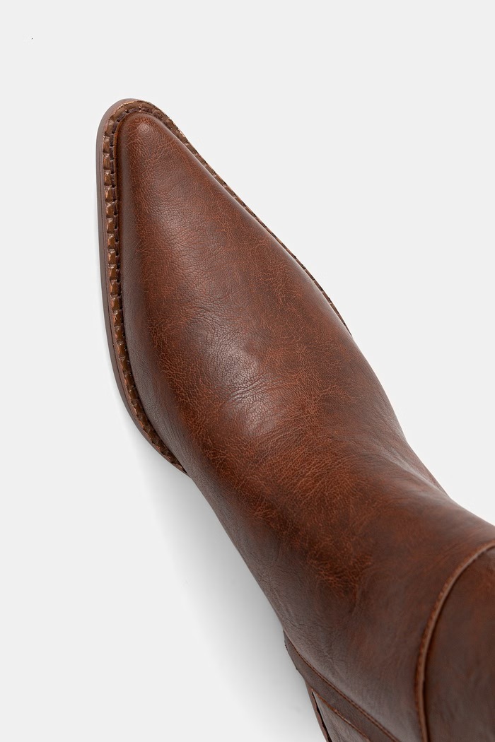 MICHAEL Michael Kors kaubojske čizme za žene Farren Flat Boot smeđa 40T6FRMB6L.253