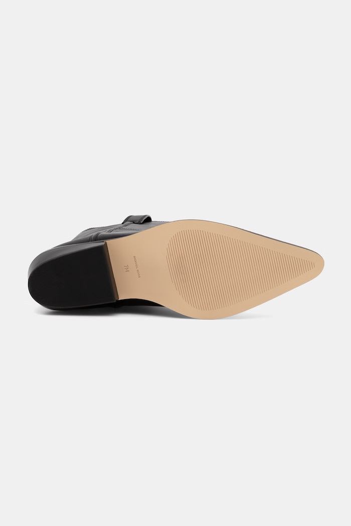 MICHAEL Michael Kors kotníkové boty dámské kožené Farren Flat Boot 40T6FRMB5L.001 černá