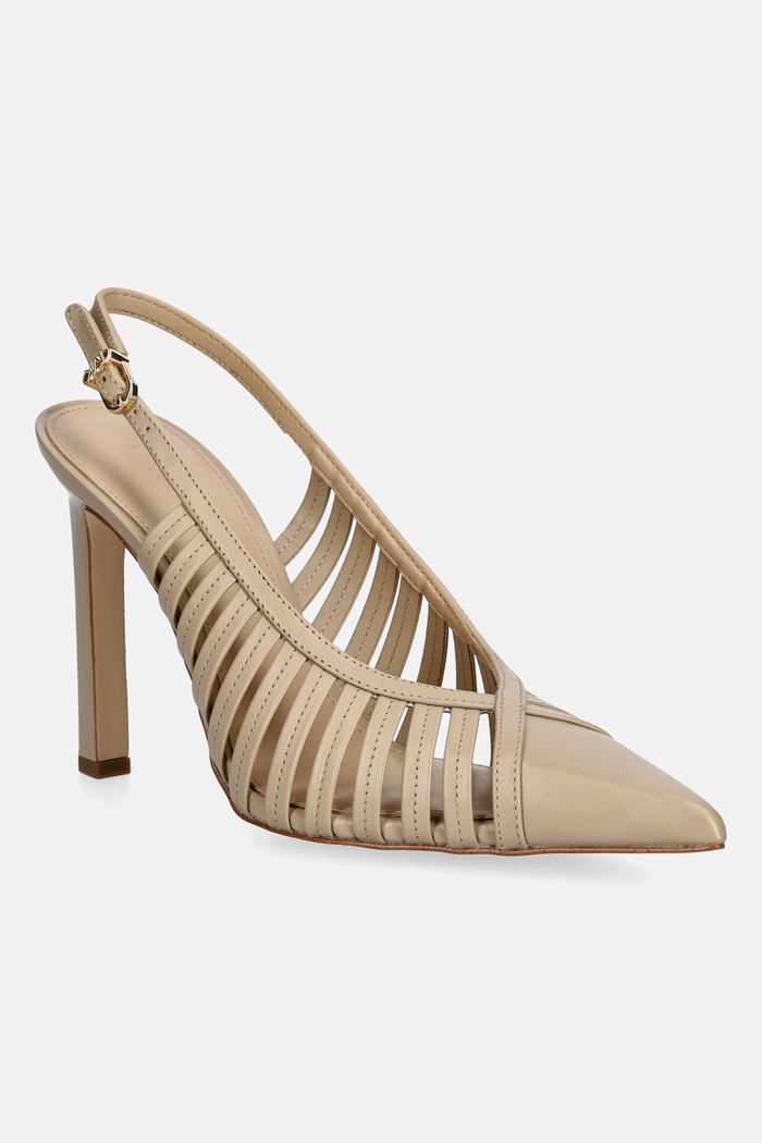 MICHAEL Michael Kors salonarji usnjeni Adriana High Pump bež 40T6ADHP1L.156
