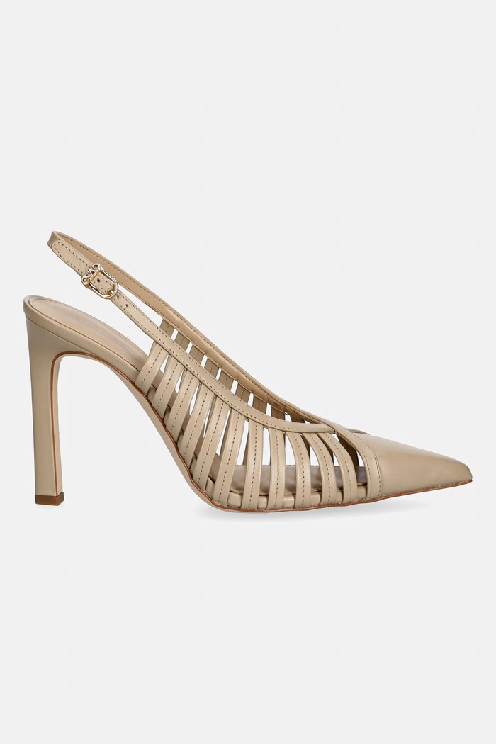 MICHAEL Michael Kors salonarji usnjeni Adriana High Pump 40T6ADHP1L.156 bež AW26
