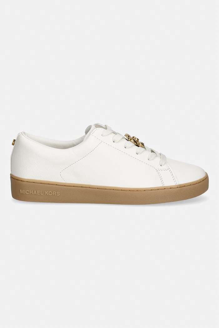MICHAEL Michael Kors Keaton Lace Up sneakers γυναικεία δερμάτινα 43T6KTFS1L.165 λευκό AW26