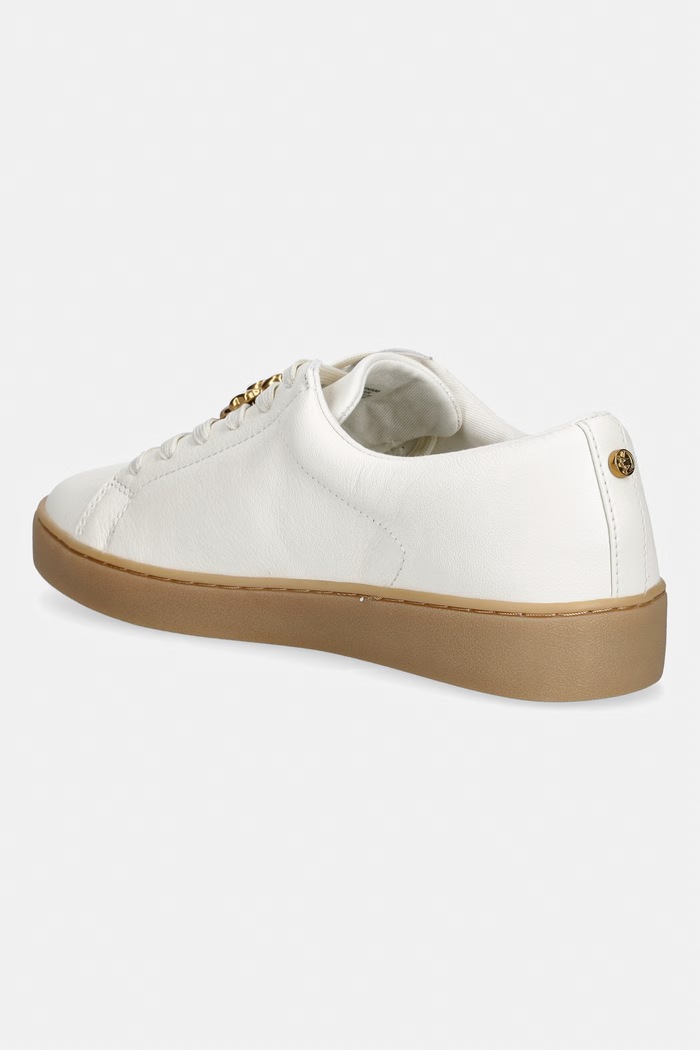Παπούτσια MICHAEL Michael Kors Keaton Lace Up sneakers γυναικεία δερμάτινα 43T6KTFS1L.165 λευκό