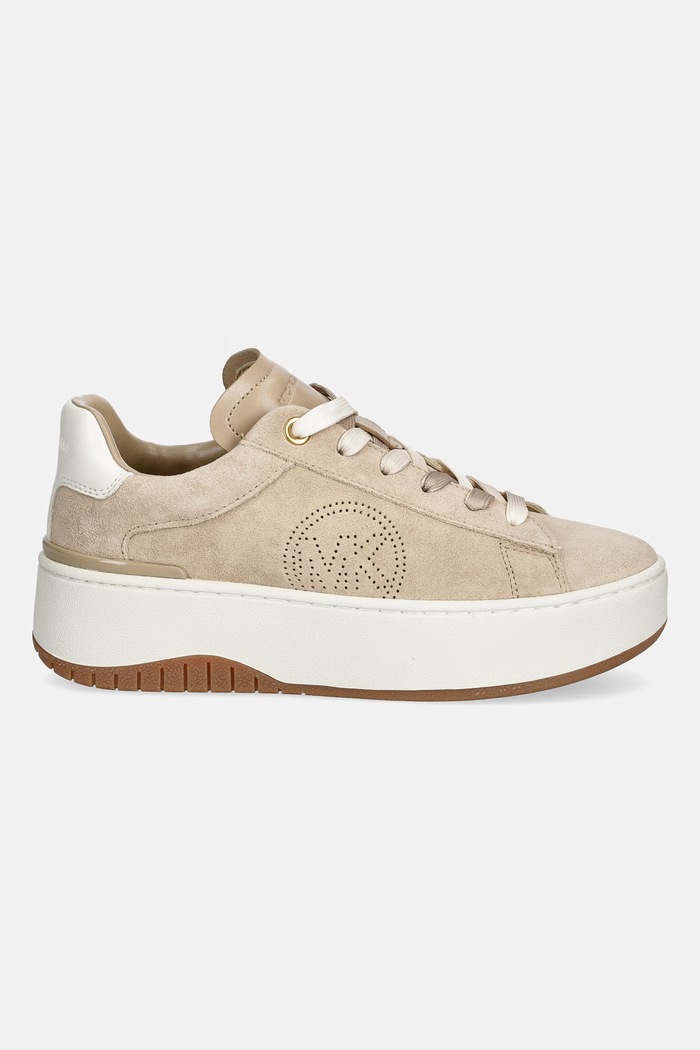 MICHAEL Michael Kors Dottie Lace Up sneakers γυναικεία σουέτ 43T6DTFS1S.156 μπεζ AW26