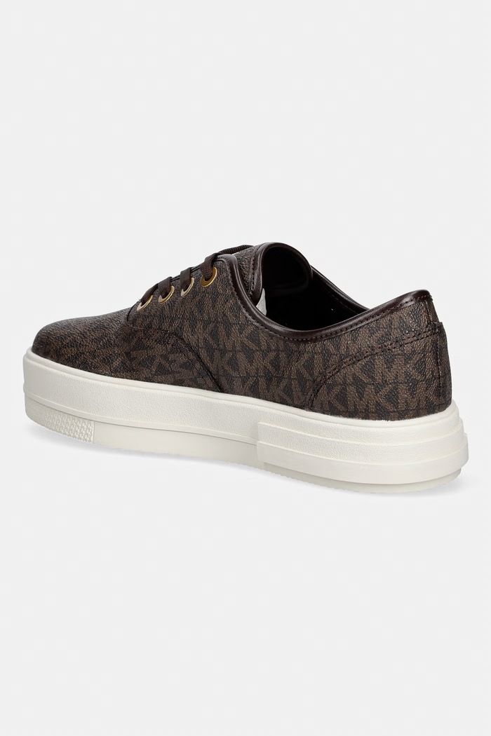 Obuća MICHAEL Michael Kors Lindsey Lace Up tenisice za žene 43T6LDFS1B.200 smeđa