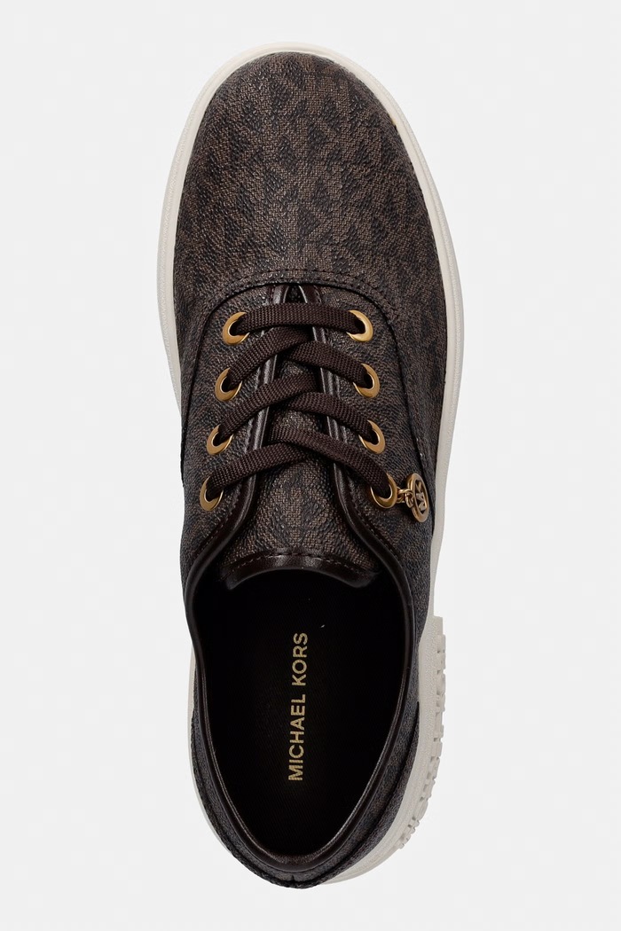 MICHAEL Michael Kors Lindsey Lace Up tenisice za žene smeđa 43T6LDFS1B.200
