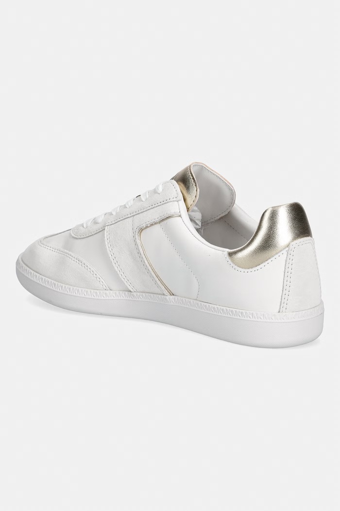 Παπούτσια MICHAEL Michael Kors Jovie Lace Up sneakers γυναικεία δερμάτινα 43T6JVFS2S.827 λευκό
