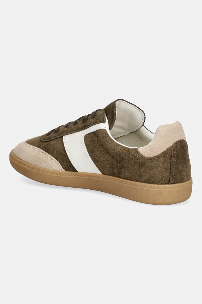 Παπούτσια MICHAEL Michael Kors Jovie Lace Up sneakers γυναικεία σουέτ 43T6JVFS1S.291 πράσινο