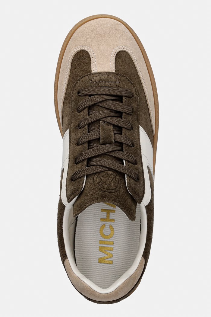 MICHAEL Michael Kors Jovie Lace Up sneakers γυναικεία σουέτ πράσινο 43T6JVFS1S.291