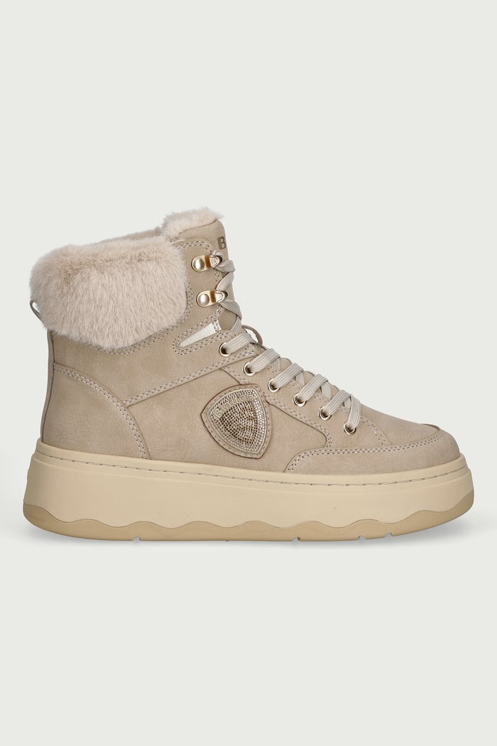 Blauer Gležnjače s platformom za žene MARIBEL F6MARIBEL02.NUB bež AW26
