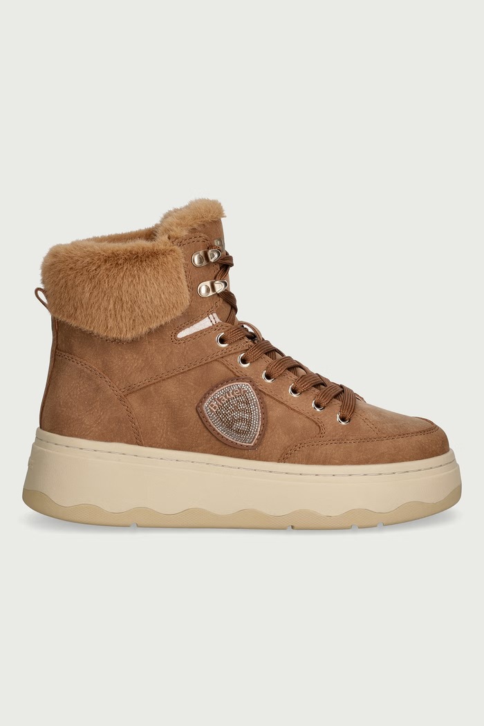 Blauer Gležnjače s platformom za žene MARIBEL F6MARIBEL02.NUB smeđa AW26