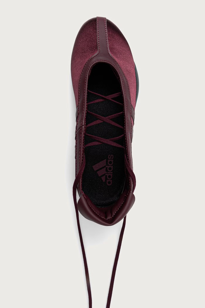 Taekwondo Mei Ballet baleriny adidas Originals KJ8371 bordowy