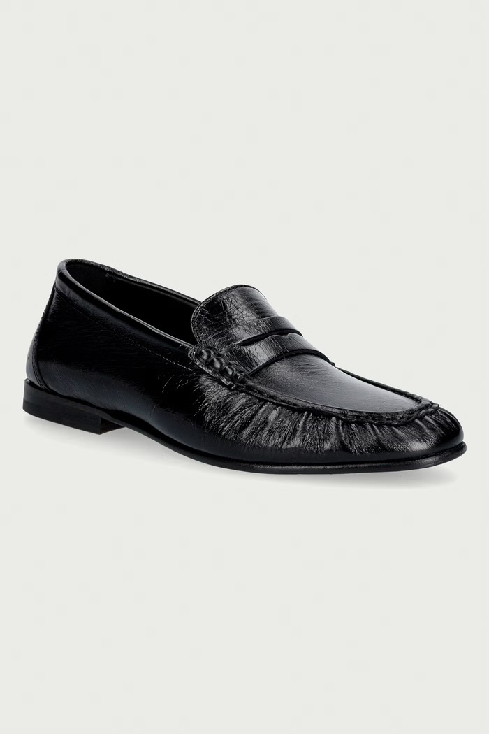 Posa mokasíny dámské kožené Penny Loafer černá PW41.600