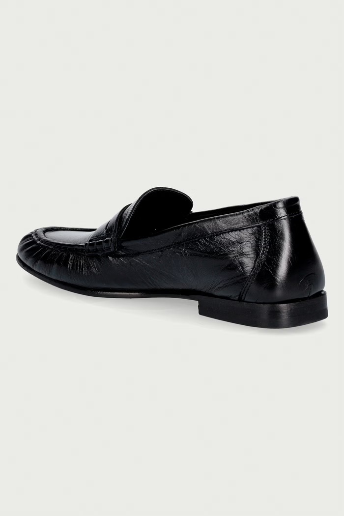 Boty Posa mokasíny dámské kožené Penny Loafer PW41.600 černá