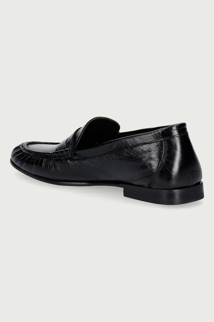 Obuwie Posa Mokasyny damskie skórzane Penny Loafer PW41.600 czarny