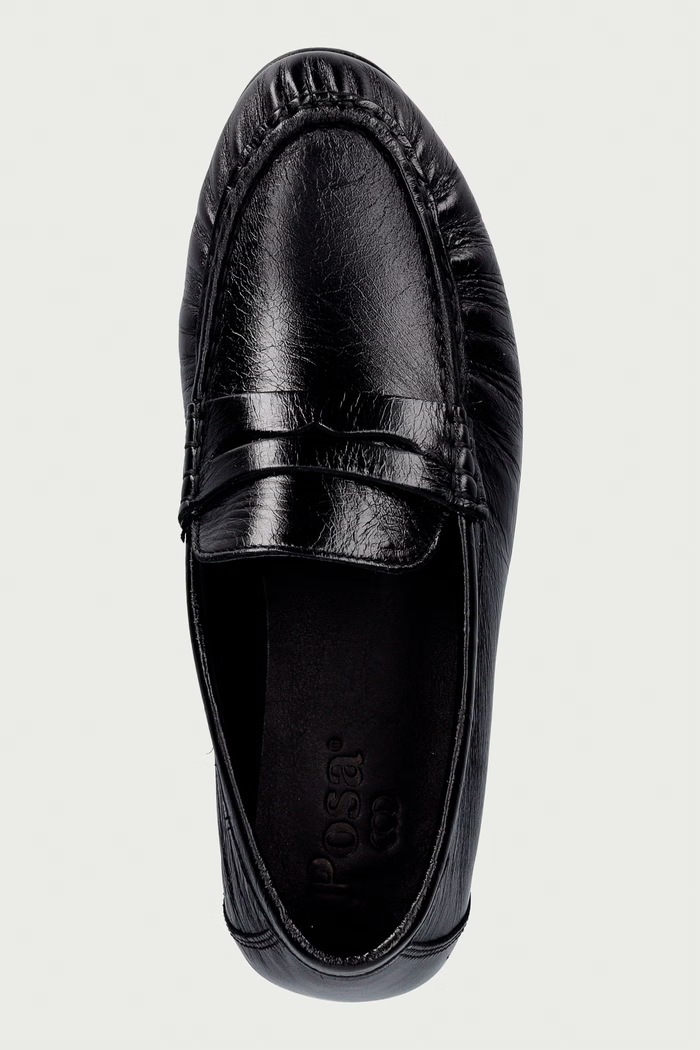 Posa mokasíny dámské kožené Penny Loafer černá PW41.600