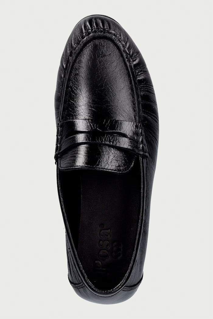 Мокасины для женщин кожаные Penny Loafer Posa PW41.600 чёрный