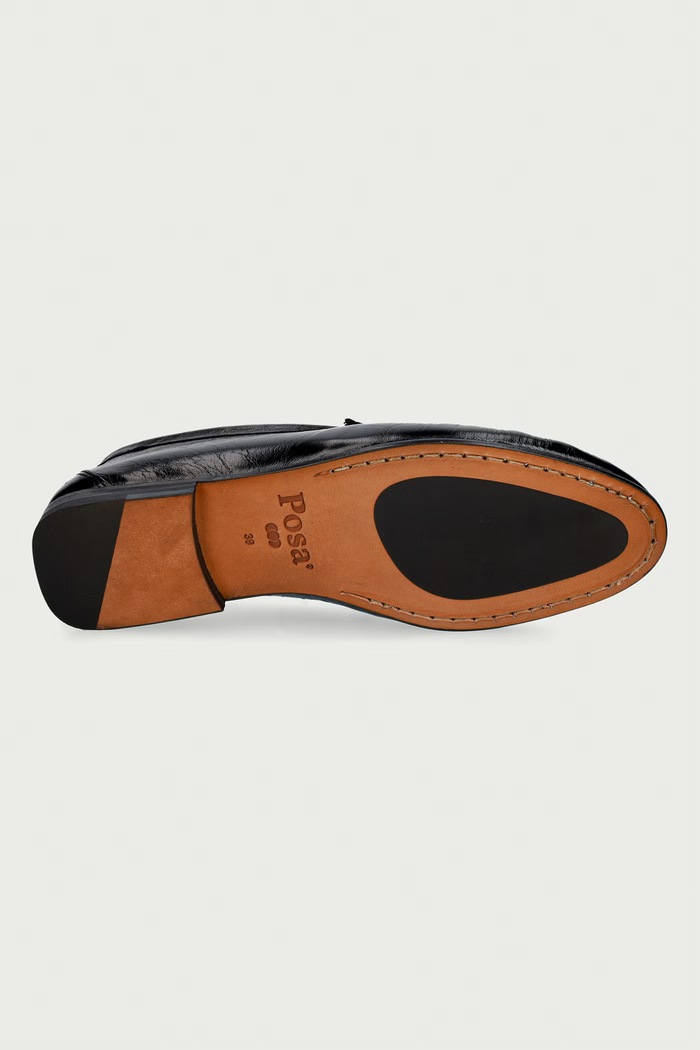 Posa mokasíny dámské kožené Penny Loafer PW41.600 černá