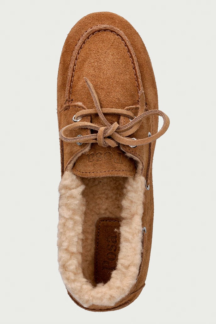 Posa Mokasíny dámské semišové Boat Loafer béžová PW29.209
