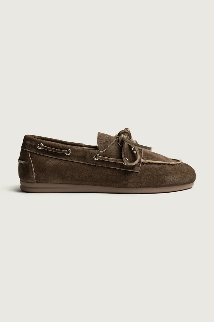 Posa лофери жіночі замшеві Boat Loafer коричневий PW27.201