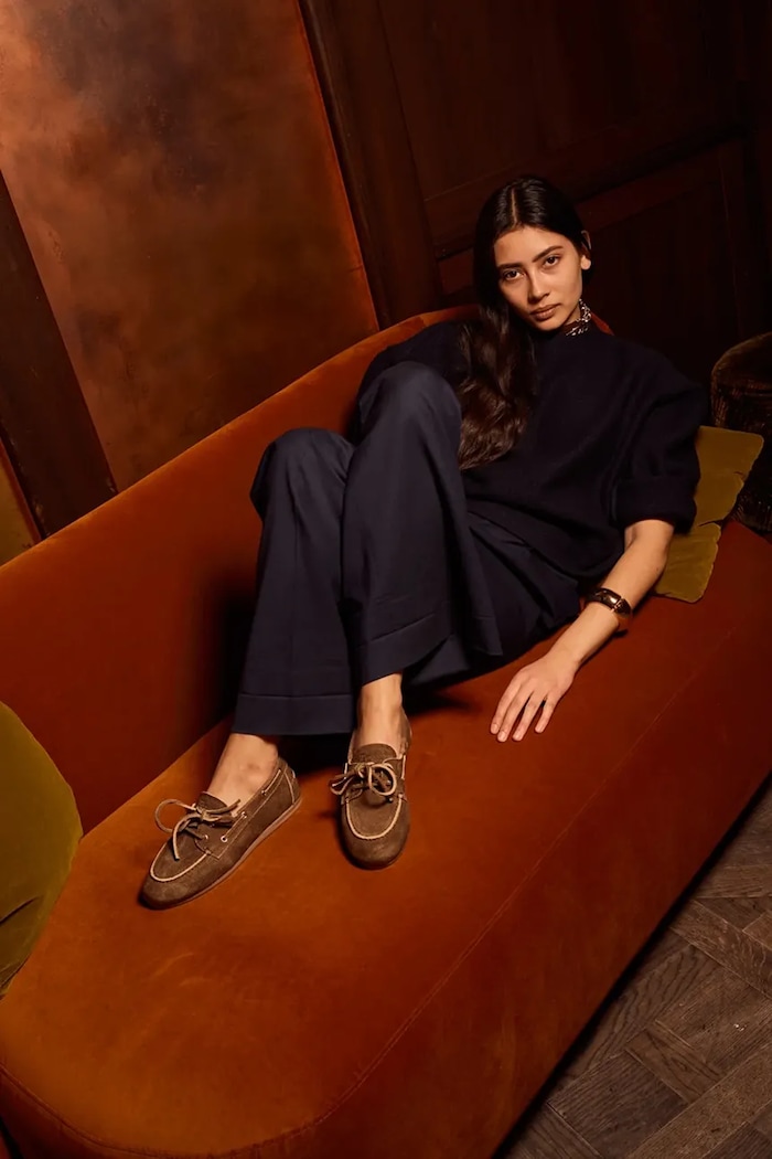 Posa loafers γυναικεία σουέτ Boat Loafer PW27.201
