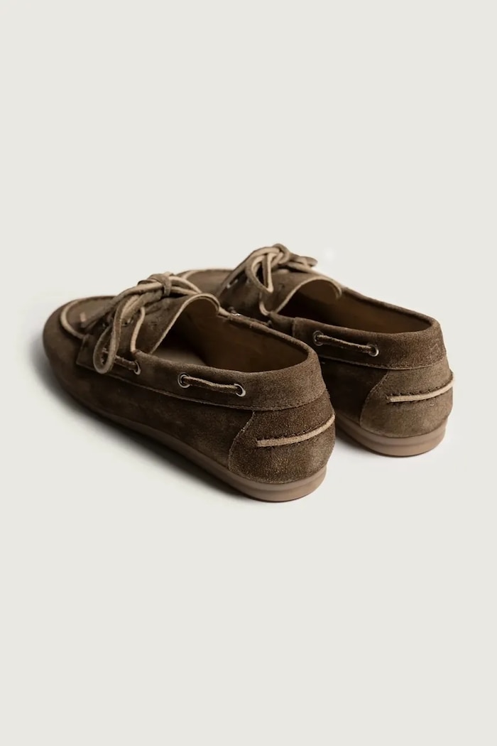 Взуття Posa лофери жіночі замшеві Boat Loafer PW27.201 коричневий