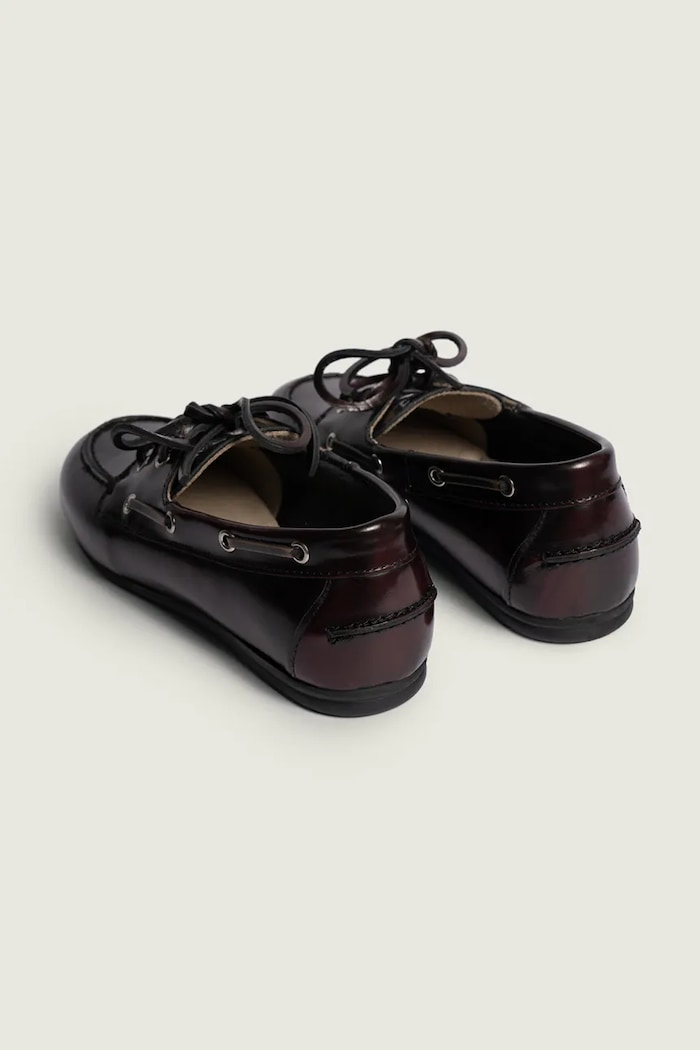 Взуття Posa лофери жіночі шкіряні Boat Loafer PW26.501 бордо