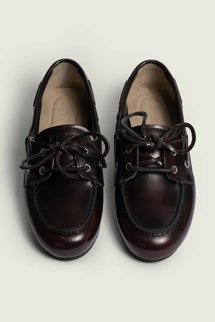 Posa лофери жіночі шкіряні Boat Loafer бордо PW26.501